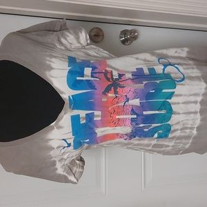 OP Juniors XL (15-17) Grey tie dye v neck tshirt